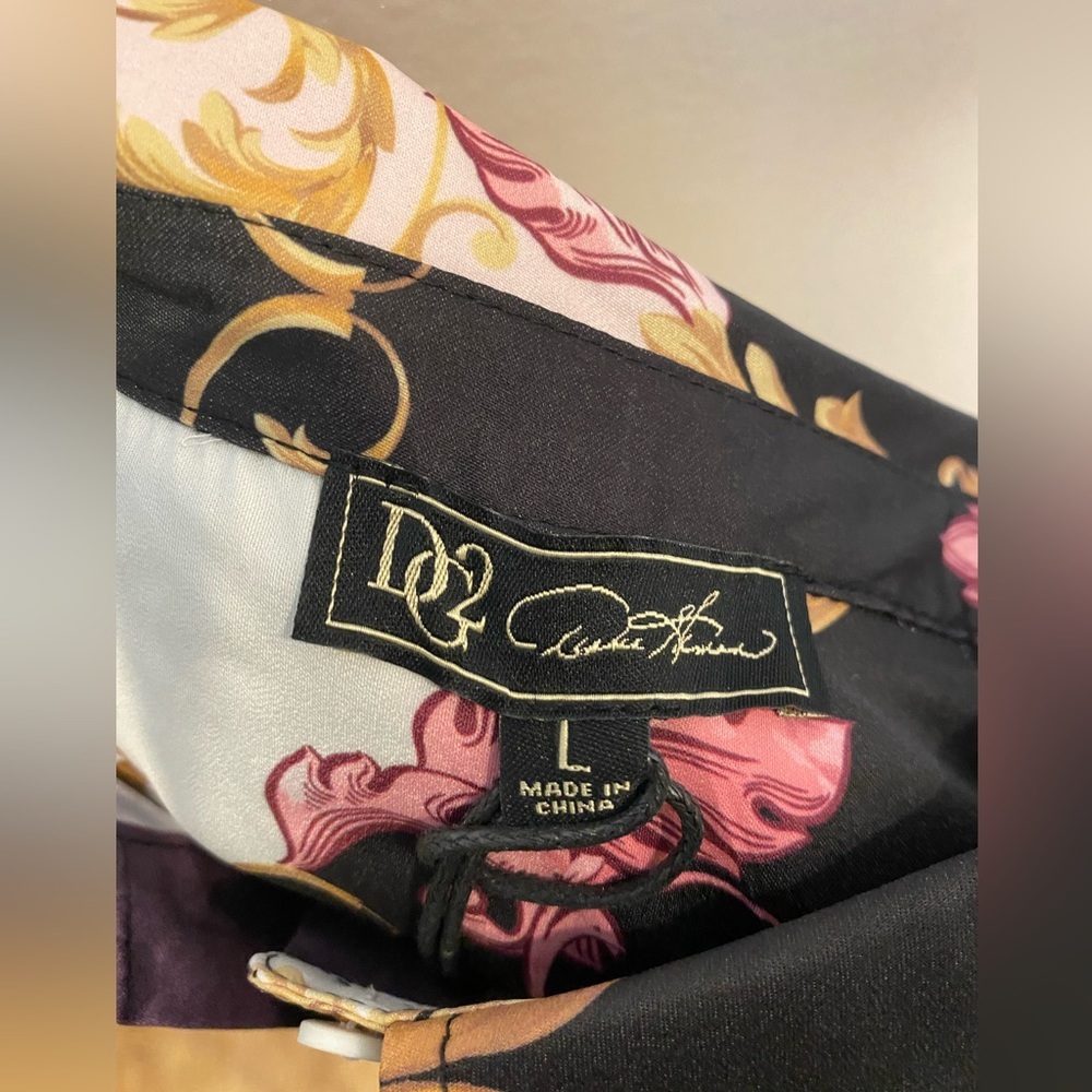 DG2 By Diane Gilman Button Down Blouse NWT 1B2 Size L - Picture 7 of 7